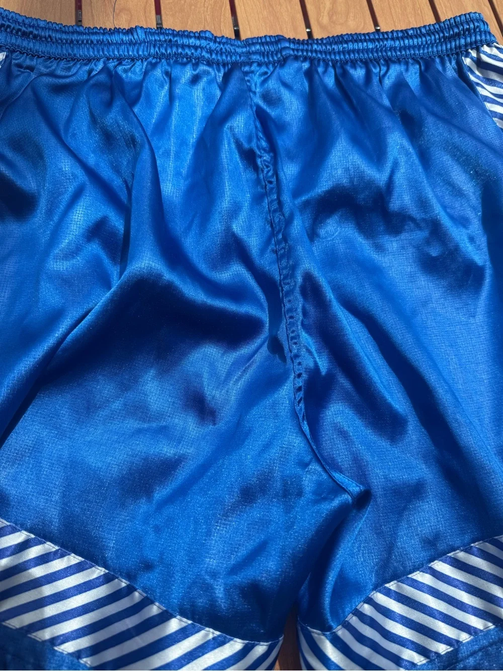VINTAGE 90s XARA BLUE MENS SOCCER SHORTS XL